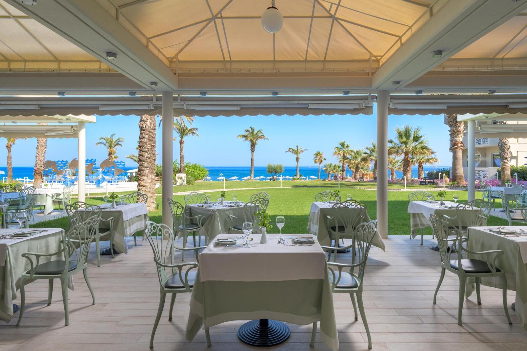 Rodos Palladium Leisure&Wellness Kallithéa Exterior foto The restaurant at the hotel