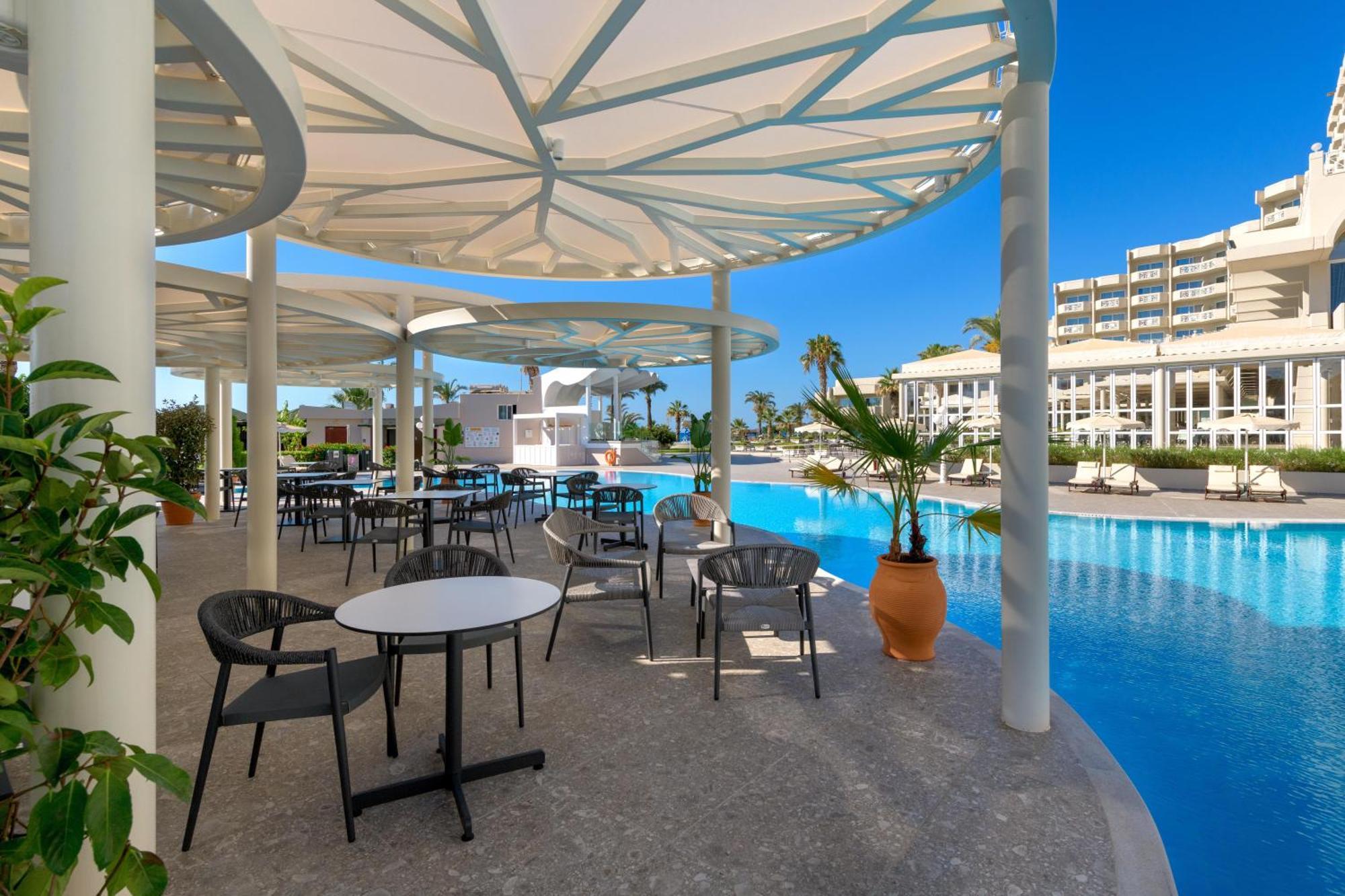 Rodos Palladium Leisure&Wellness Kallithéa Exterior foto The pool at the hotel